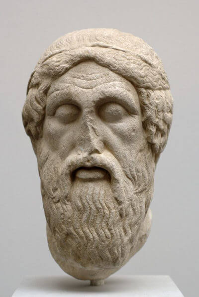 Kopf des Homer im Staatliche Antikensammlungen in München