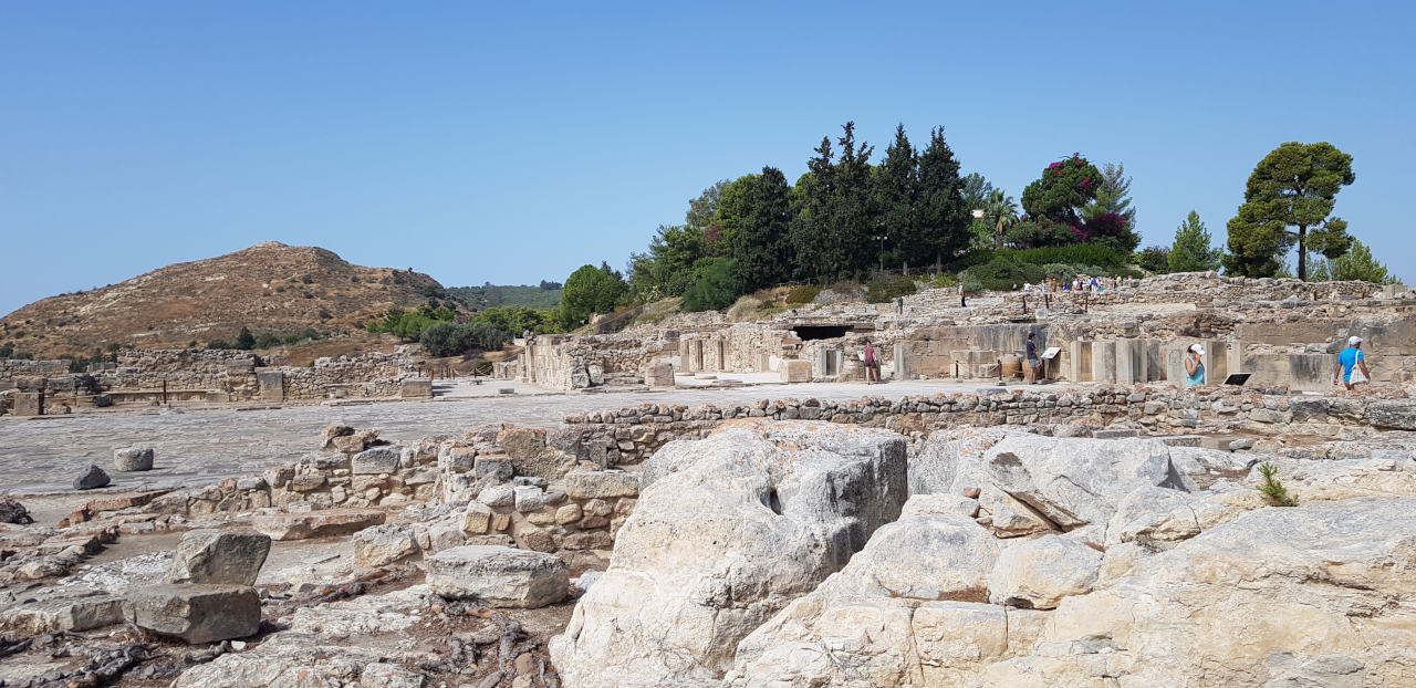 Die Ruinen von Phaistos sind nicht so überlaufen wie Knossos