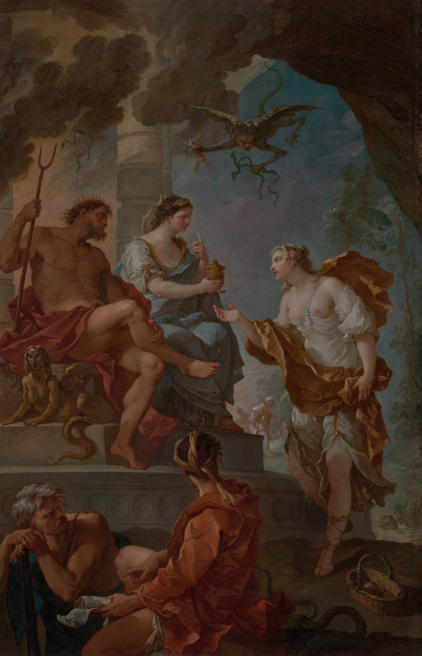 Psyche in der Unterwelt bei Hades und Persephone