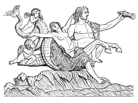 Der Meeresgott Triton und eine Nereide